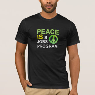 Camiseta A paz é um programa dos trabalhos