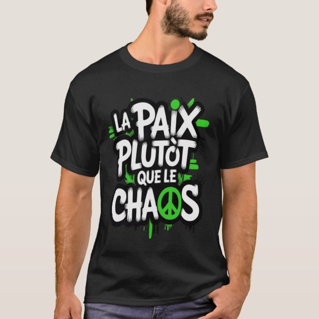 Camiseta A paz é uma escolha (Frente)