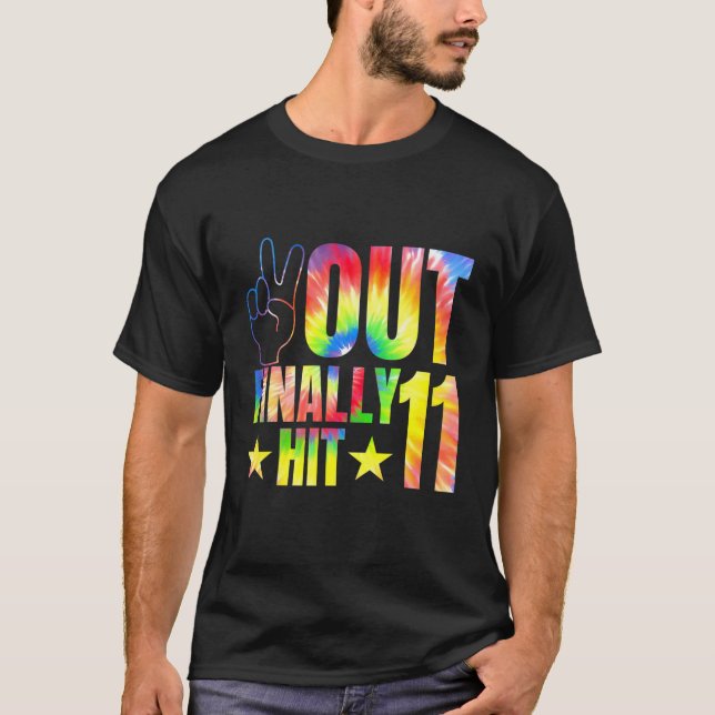 Camiseta A Paz Finalmente Atingiu A 11 De Aniversário De 11 (Frente)