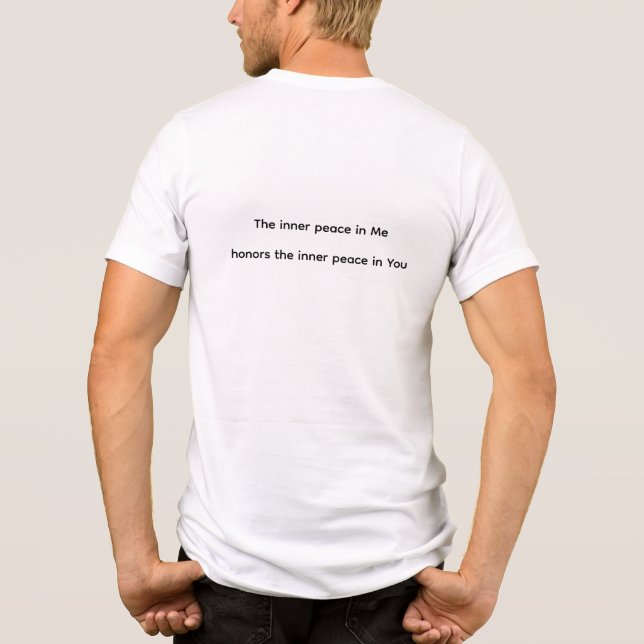 Camiseta A paz interior em mim e em você (Verso)