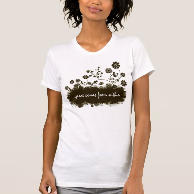 Camiseta … a paz vem (Frente)