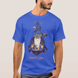 Camiseta A pedra na espada desenho animado mercadoria amigo