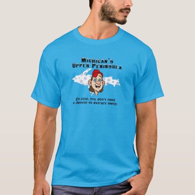 Camiseta A península superior de Michigan (Frente)