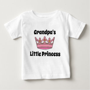 Camiseta A Pequena Princesa Rosa Tiara do Vovô