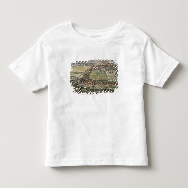 Camiseta A perspectiva de Nottingham do leste gravado (Frente)