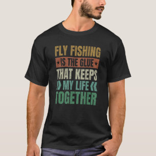 Camiseta A pesca com isca artificial mantém minha vida unid