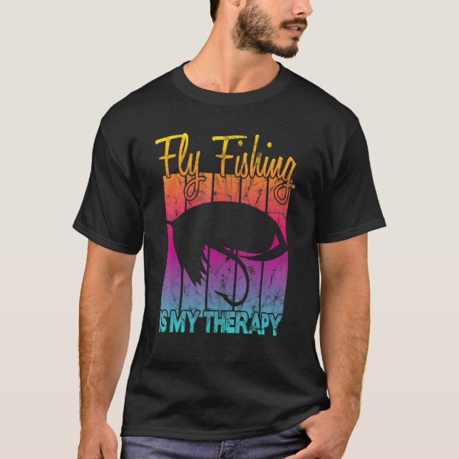 Camiseta A pesca com mosca é minha terapia (Frente)