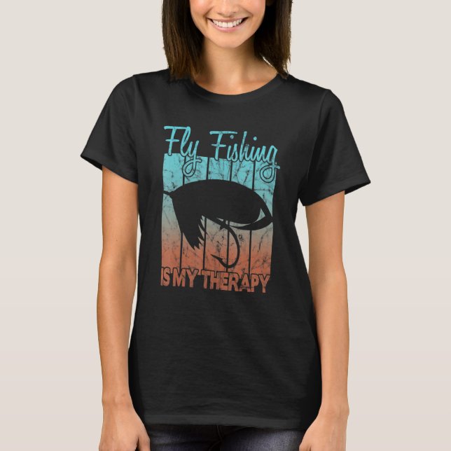 Camiseta A pesca com mosca é minha terapia (Frente)