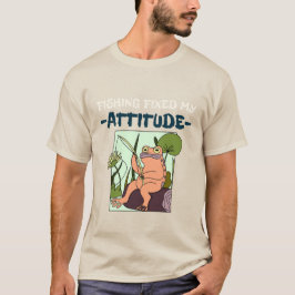 Camiseta A Pesca Corrigiu Minha Atitude. pesca rabugenta