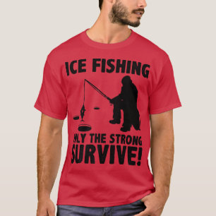 Camiseta A Pesca Do Gelo Só Sobrevive À Fia De Gelo Fisher