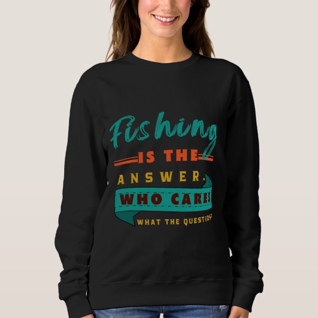 Camiseta A Pesca É A Resposta Que Se Preocupa Com A Questão (Frente)