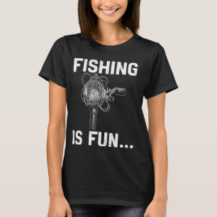 Camiseta A pesca é divertida Peixe do Ninho de Pássaro