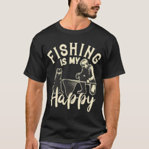 Camiseta A Pesca É Minha Felicidade