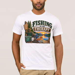 Camiseta A Pesca É Minha Terapia