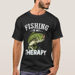 Camiseta A Pesca É Minha Terapia Piada De Pesca Para Homens