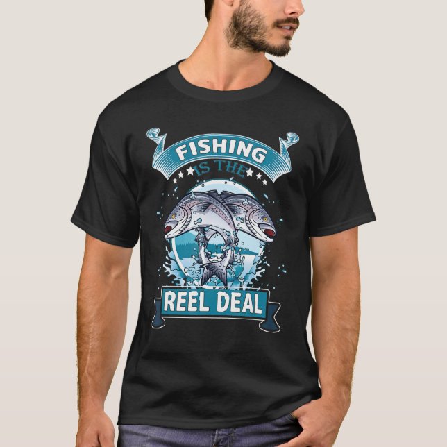 Camiseta A pesca é o Acordo de Reel (Frente)