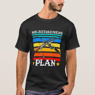Camiseta A pesca é o meu plano de aposentadoria Caça Caçado