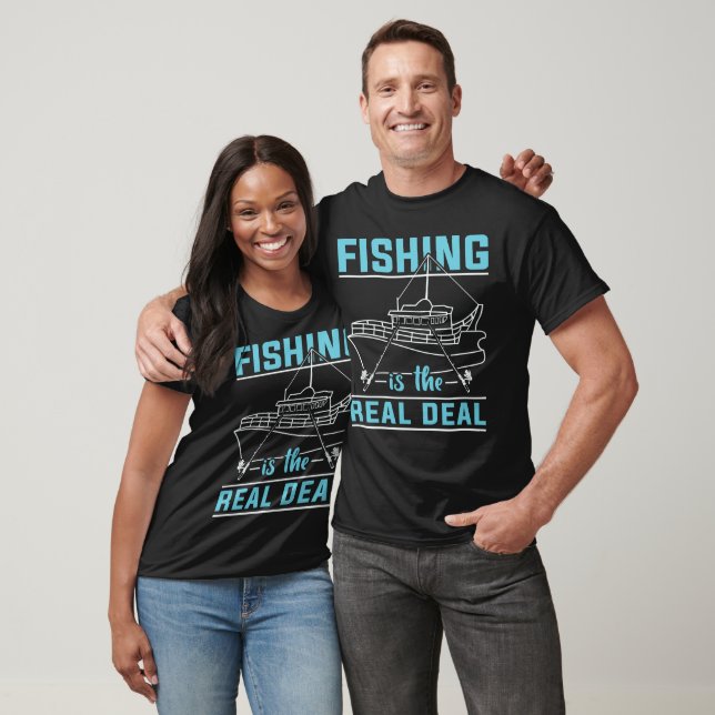 Camiseta A pesca é o verdadeiro negócio (Unissex)