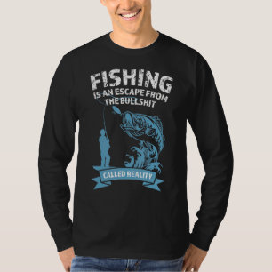 Camiseta A Pesca É Uma Fuga Do Peixe