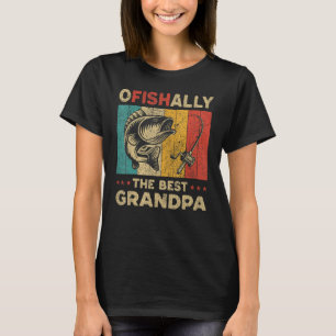 Camiseta A Pesca Engraçada Com dia de os pais Ofisicamente