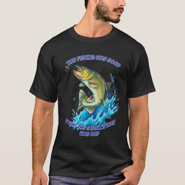 Camiseta A Pesca Era Boa Pesca (Frente)