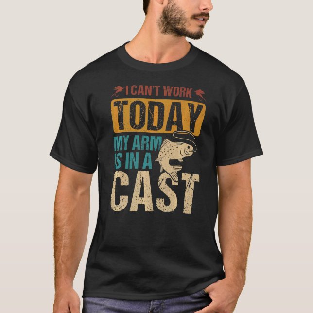 Camiseta A Pesca Não Deve Estar Funcionando Hoje (Frente)