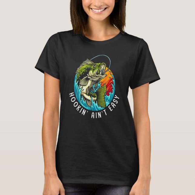 Camiseta A pesca não é fácil (Frente)