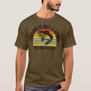 Camiseta A Pesca Não É Um Esporte É Um Modo De Vida