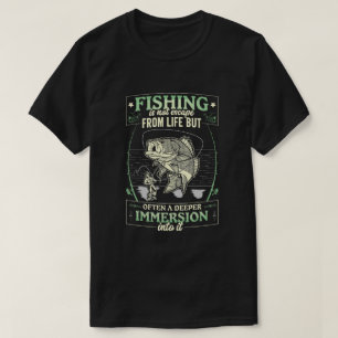 Camiseta A pesca não escapa da vida