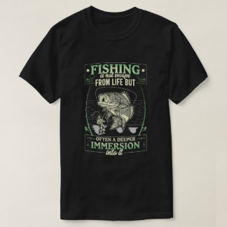 Camiseta A pesca não escapa da vida