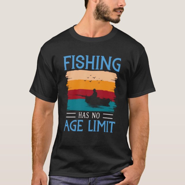 Camiseta A pesca não tem limite de idade (Frente)