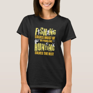 Camiseta A pesca resolve a maioria dos meus problemas de ca