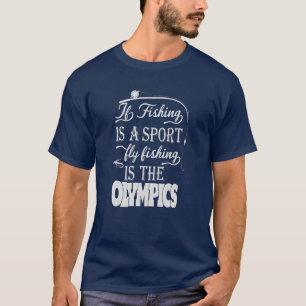 Camiseta A Pesca Um Esporte, Fly Fish Gráficos Vetoriais Es