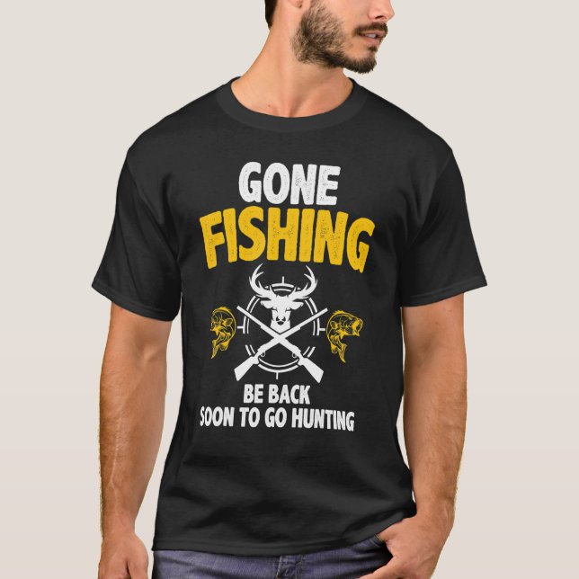 Camiseta A Pesca Voltará Em Breve Para Caça Pesca (Frente)