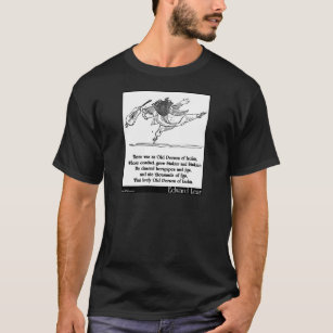 Camiseta A pessoa idosa de Edward Lear da quintilha jocosa