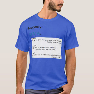 Camiseta A piada de adversária STATA literalmente ninguém
