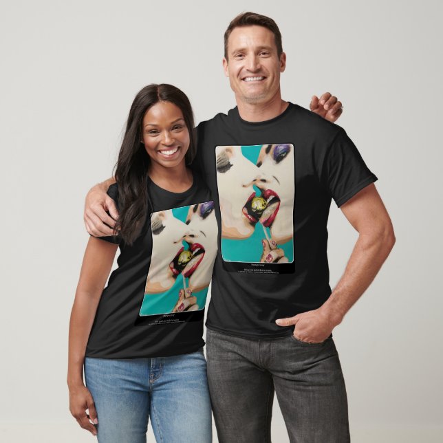 Camiseta A pintura 'Compartilhamento é Carinho' em um (Unissex)