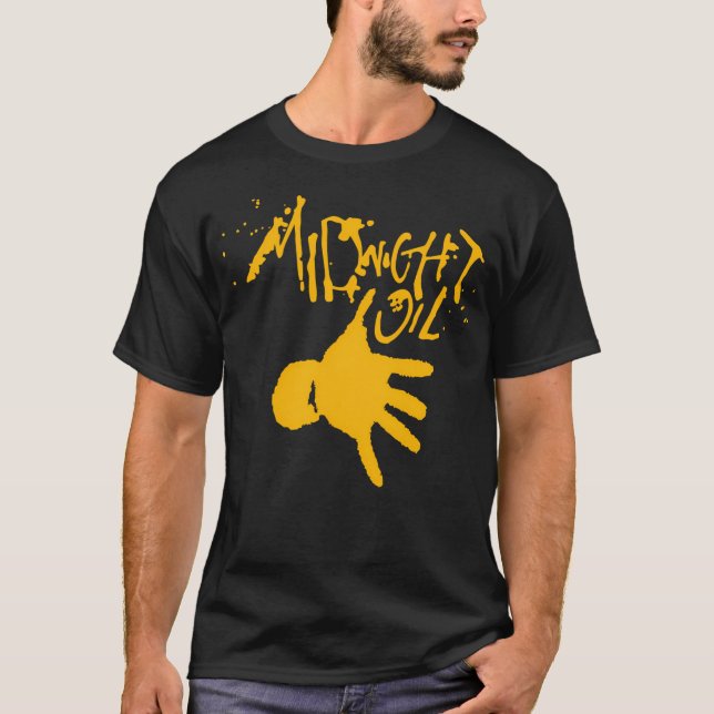 Camiseta A Pintura Da Meia-Noite Com Petróleo (Frente)
