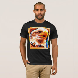 Camiseta A pintura de uma face das águias espantosas. Compr
