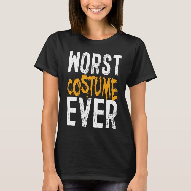 Camiseta A pior fantasia de Halloween (Frente)