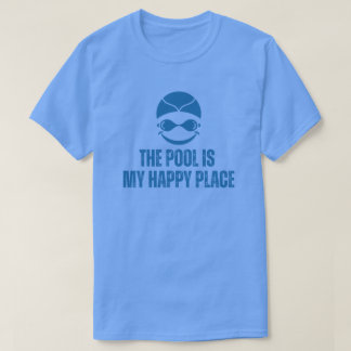 Camiseta A Piscina é o Meu Lugar Feliz Amante da Natação