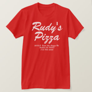 CAMISETA A PIZZA ANAHEIM CALIFÓRNIA DE RUDY