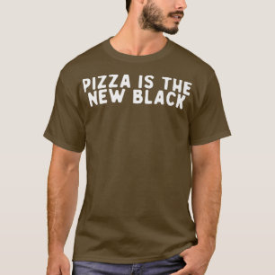 Camiseta A Pizza Engraçada É A Nova Quitação Negra Que Diz 