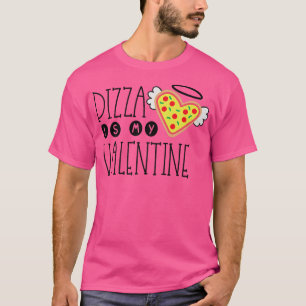 Camiseta A Pizza Engraçada É O Meu Dia de os namorados Engr