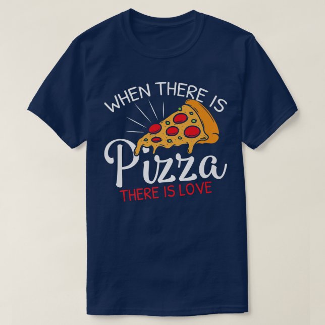 Camiseta A Pizza Engraçada É Uma Fatia De Amor Do Prêmio Ce (Frente do Design)