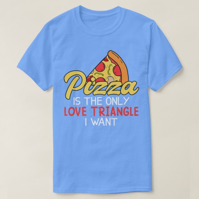 Camiseta A Pizza Engraçada É Uma Fatia Do Céu 852 (Frente do Design)