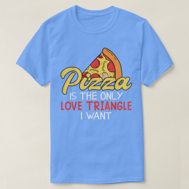 Camiseta A Pizza Engraçada É Uma Fatia Do Céu 856 (Frente do Design)