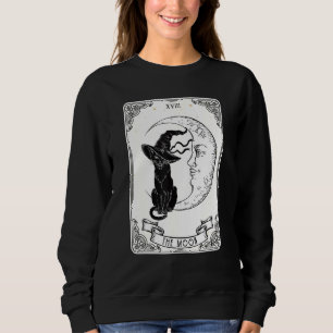 Camiseta A Placa de Tarot da Lua Negra-Negra Crescen