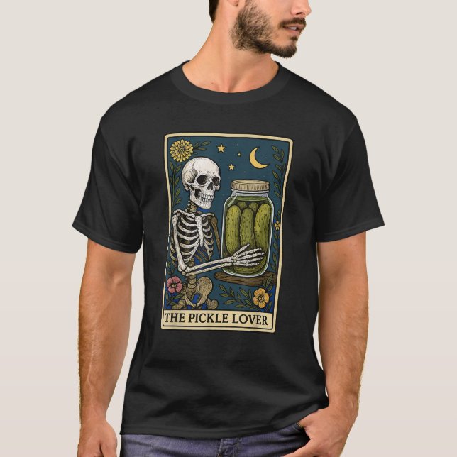 Camiseta A Placa de Tarot do Pickle Lover (Frente)