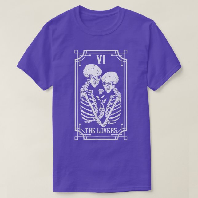 Camiseta A Placa Tarot Dos Amantes545 (Frente do Design)